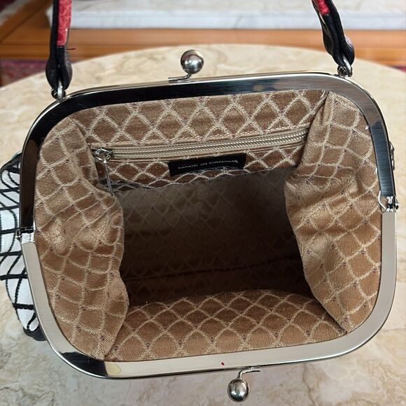 Rare Karen Wilson Limited Edition “Red Rose” Satchel Retro Style Bag - Picture 11 of 13